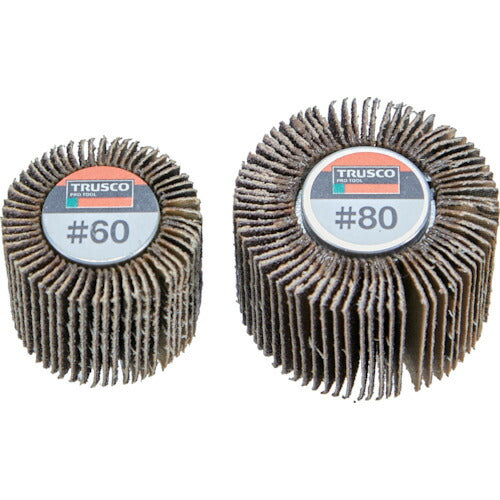 ＴＲＵＳＣＯ　スピンネジ式フラップホイール　外径３０　（５個入）　＃６０　６０＃ SF-3025(60)