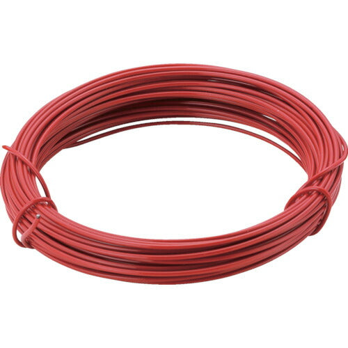 ＴＲＵＳＣＯ　カラー針金　小巻タイプ　赤　１８番手　線径１．２ｍｍ×１０ｍ TCWS-12R
