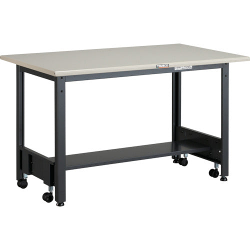 ＴＲＵＳＣＯ　中荷重作業台（５００ｋｇ）ＣＦＷ型　９００Ｘ６００ＸＨ７４０　基本タイプ　ダークグレー色 CFWS-0960