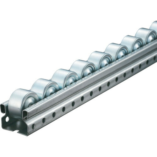 ＴＲＵＳＣＯ 流動棚用ホイールコンベヤ 鉄製Φ３６ Ｐ４０ＸＬ１０００ V-3620US-40-1000