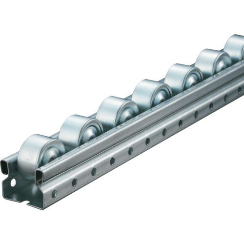 ＴＲＵＳＣＯ 流動棚用ホイールコンベヤ 鉄製Φ３６ Ｐ５０ＸＬ３０００ V-3620US-50-3000