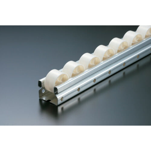 ＴＲＵＳＣＯ 流動棚用ホイールコンベヤ 樹脂製Φ３６ Ｐ４０ＸＬ２４００ V-3620UP-40-2400