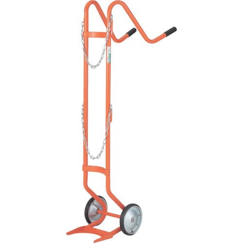 ＴＲＵＳＣＯ　ボンベ台車　二輪型　酸素用ボンベ一本積用 HT-63N