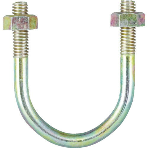 ＴＲＵＳＣＯ　ＰＣ管用Ｕボルト　クロメート　呼び径２５Ａ　ねじ径Ｗ３／８ TPCU-BT25A