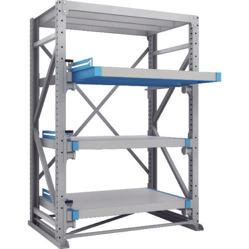 【取寄品】 ＴＲＵＳＣＯ スライダーラック スライド３段 スチール板付 単体 NSHP-21-3K 【送料都度見積】