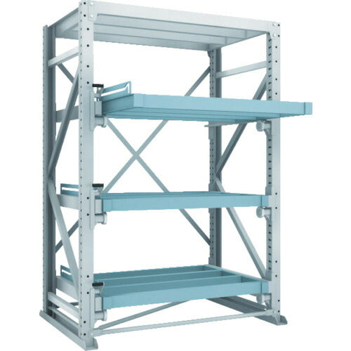 【取寄品】 ＴＲＵＳＣＯ スライダーラック スライド４段 スチール板無し 単体 NSHS-24-4K 【送料都度見積】