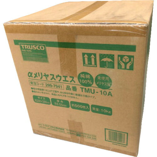 ＴＲＵＳＣＯ　αメリヤスウエス　汎用タイプ　（１０ｋｇ入） TMU-10A