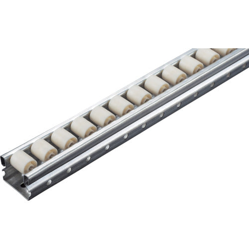 ＴＲＵＳＣＯ 流動棚用ホイールコンベヤ 樹脂製Φ１８ Ｐ２５ＸＬ１０００ V-1820UP-25-1000