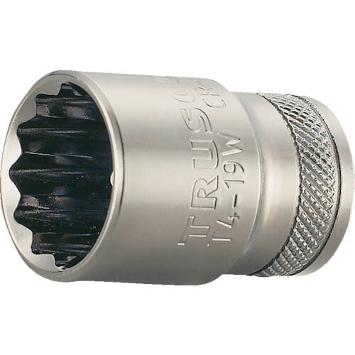 ＴＲＵＳＣＯ ソケット １２角タイプ 差込角１２．７ 対辺１０ｍｍ T4-10W