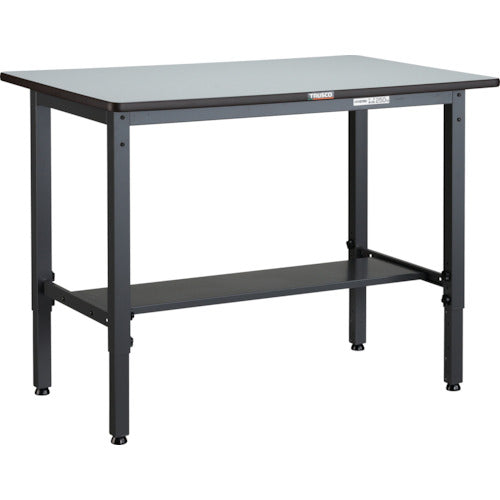 ＴＲＵＳＣＯ　軽荷重作業台高さ調節式（２５０ｋｇ）ＡＷＭ型　９００Ｘ７５０ＸＨ７００～９１０　基本タイプ　ダークグレー色 AWMR-0975