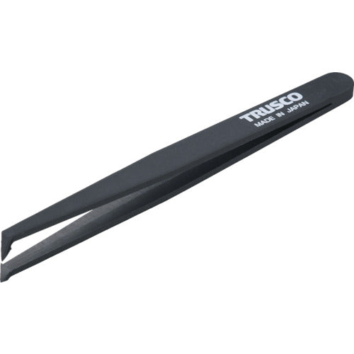 ＴＲＵＳＣＯ　プラスチック製ピンセット　１２０ｍｍ　先曲型 TPP-232