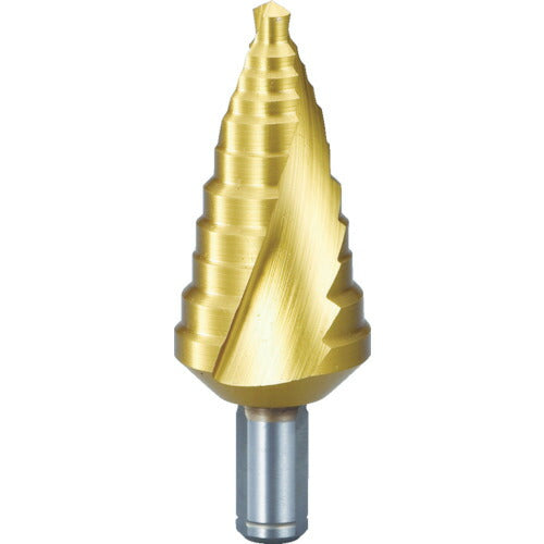 ＴＲＵＳＣＯ ステップドリル ２枚刃チタンコーティング ６～２７ｍｍ 段数１１ TSDSC27