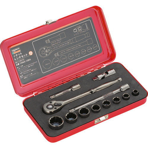 ＴＲＵＳＣＯ ソケットレンチセット 差込角９．５ｍｍ １２Ｓ TSW3-12BS