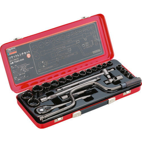 ＴＲＵＳＣＯ ソケットレンチセット 差込角１２．７ｍｍ ２４Ｓ TSW4-24S