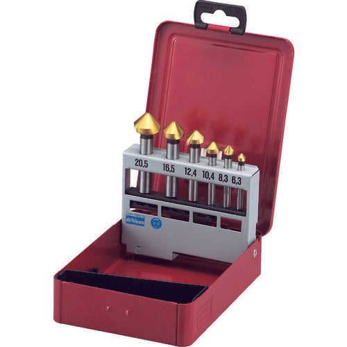 ＴＲＵＳＣＯ カウンターシンクセット チタンコーティング ６本組 TSCSC