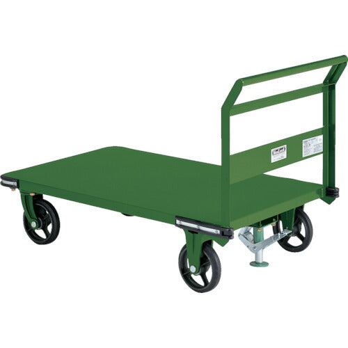 ＴＲＵＳＣＯ　鋼鉄製運搬車　１２００Ｘ７５０　Φ２００鋳物車輪　ストッパー付 OHN-1S