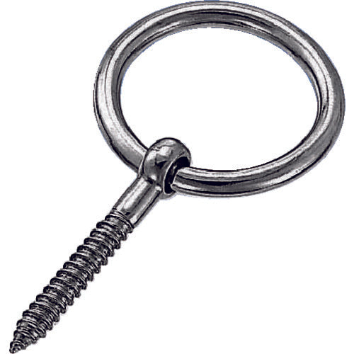 ＴＲＵＳＣＯ 丸カンスクリュー ステンレス製 ５ｍｍ （１個＝１袋） TMS-5M