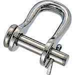 ＴＲＵＳＣＯ　ワリピン式半丸シャックル　ステンレス製　６ｍｍ　（１個＝１袋） THS-6W