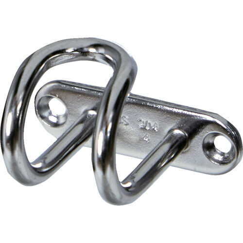 ＴＲＵＳＣＯ　ステンレスワイヤープレートフック　４ｍｍ　（１個＝１袋） TPH-4