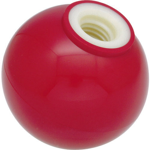 【取寄品】 ＴＲＵＳＣＯ 樹脂製握り玉 金具なし赤 ２０ＸＭ５ｍｍ （２０個入） TPB20-5R 【送料都度見積】