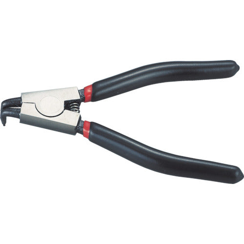 ＴＲＵＳＣＯ　スナップリングプライヤー　１４０ｍｍ（軸用・曲爪） TRP-140SB