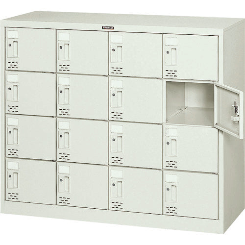 ＴＲＵＳＣＯ　シューズケース　１６人用　１０６０Ｘ３８０ＸＨ８８０　シリンダ錠 SC-16WA