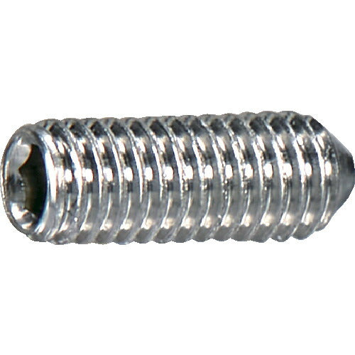 ＴＲＵＳＣＯ　六角穴付止めねじ　くぼみ先　ステンレス　Ｍ５×１０　２０本入 F001-00510