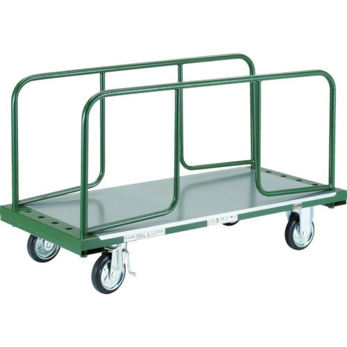 【送料都度見積】ＴＲＵＳＣＯ　長尺用運搬車　サイドハンドルＨ６００型　１３００Ｘ６０２ TDPT-250-62