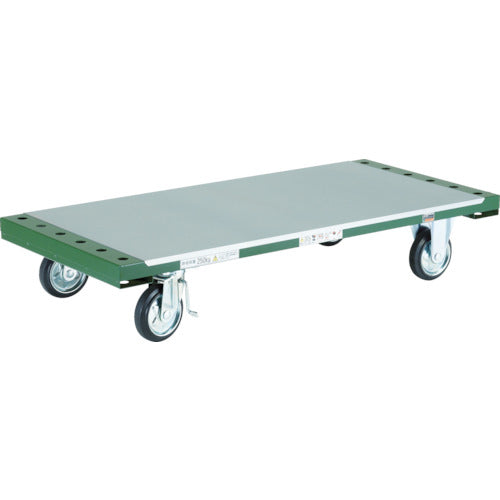 【送料都度見積】ＴＲＵＳＣＯ　長尺用運搬車　平台車型　１３００Ｘ６０２ TDPT-250