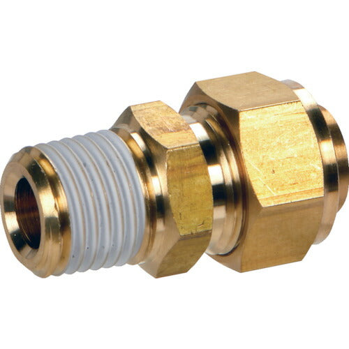 ＴＲＵＳＣＯ　クイックシール継手　コネクタ　φ８Ｘ６　呼びＲ１／４ TS-8X6-02CM