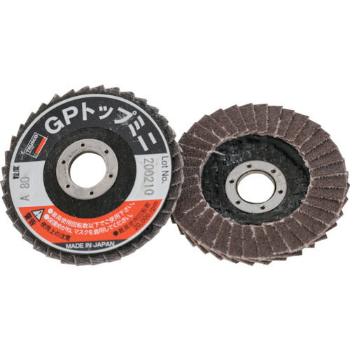 ＴＲＵＳＣＯ　ＧＰトップミニ　Φ５０Ｘ穴径１０．０ｍｍ　＃８０　（５枚入） GP5010A-80
