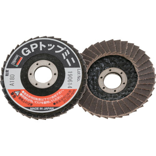 ＴＲＵＳＣＯ　ＧＰトップミニ　Φ５０Ｘ穴径１０．０ｍｍ　＃１８０　（５枚入） GP5010A-180