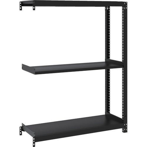 ＴＲＵＳＣＯ　スチールラック　Ｍ１型ボルトレス軽量棚９００Ｘ３２０ＸＨ１２００　３段　連結　サテンブラック M1-4333B-SB