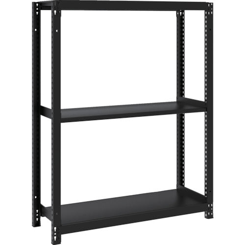 ＴＲＵＳＣＯ　スチールラック　Ｍ１型ボルトレス軽量棚９００Ｘ３２０ＸＨ１２００　３段　サテンブラック M1-4333-SB
