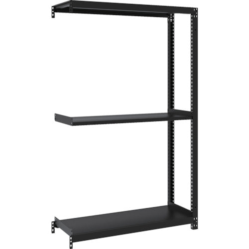 ＴＲＵＳＣＯ　スチールラック　Ｍ１型ボルトレス軽量棚９００Ｘ３２０ＸＨ１５００　３段　連結　サテンブラック M1-5333B-SB