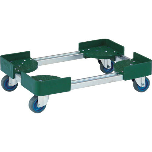 ＴＲＵＳＣＯ　伸縮式コンテナ台車　内寸３００－４００Ｘ４００－５００　スチール製 FCD-3040-ALG