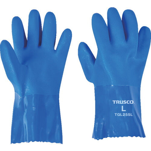 ＴＲＵＳＣＯ　耐油ビニール手袋１．２ｍｍ厚　Ｌサイズ　１双入 TGL255L
