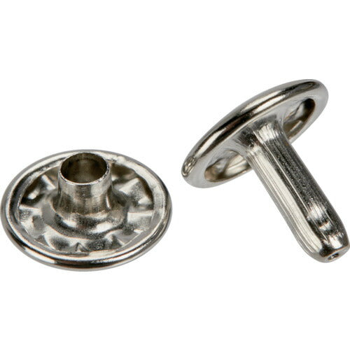 ＴＲＵＳＣＯ　特大カシメ　スチール　ニッケルメッキ　１３ｍｍ　２０組入　（ブリスターパック入） P-THP-TCN