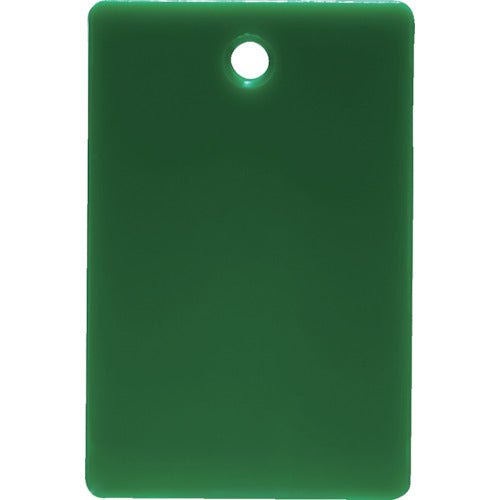 ＴＲＵＳＣＯ　スチロール番号札　無地　長方形　大　５７Ｘ３８ｍｍ　５枚入　緑 TRFL-GN