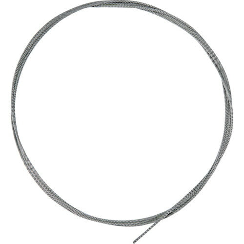 ＴＲＵＳＣＯ　ステンレスワイヤカットロープ　０．８１Φ×２０００ｍｍ　両端加工なし SCW081X2M