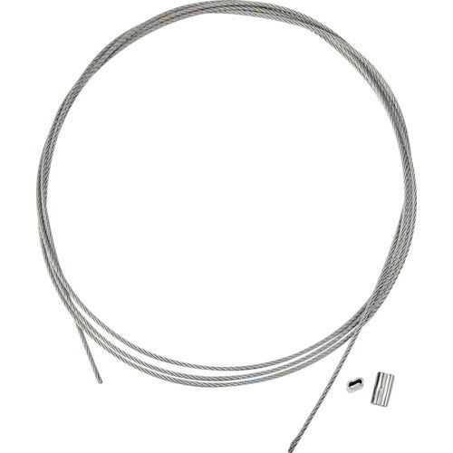 ＴＲＵＳＣＯ　ステンレスワイヤカットロープ＋スリーブ付　０．８１パイΦ×５０００ｍｍ（ステンレススリーブ２個付　） SRCWS0.81X5M
