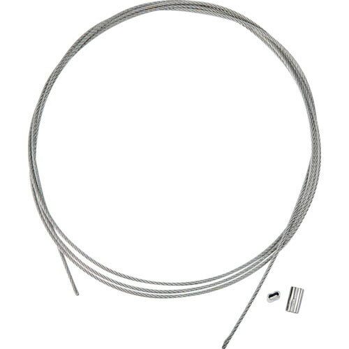 ＴＲＵＳＣＯ　ステンレスワイヤカットロープ＋スリーブ付　１．０パイΦ×４０００ｍｍ（ステンレススリーブ２個付　） SRCWS1.0X4M
