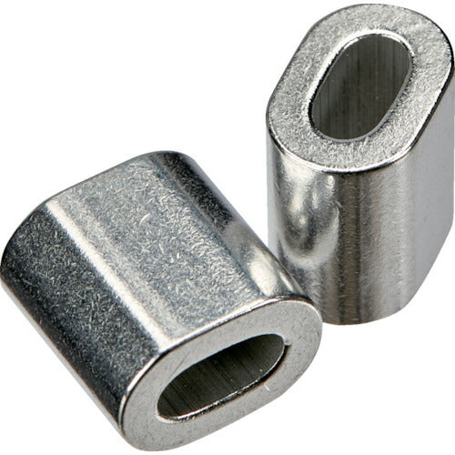 ＴＲＵＳＣＯ　ワイヤロープ用アルミスリーブ（２個入）２．５パイ用 SRB25A