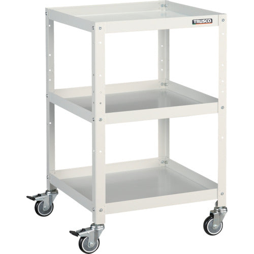 ＴＲＵＳＣＯ　ツールワゴン　ラビットワゴン　５００Ｘ５００　ウレタン車輪　ホワイト RBW-853U W