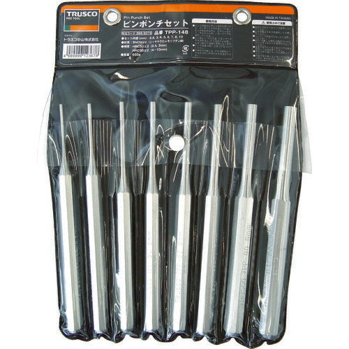 ＴＲＵＳＣＯ　ピンポンチセット　８本組 TPP148