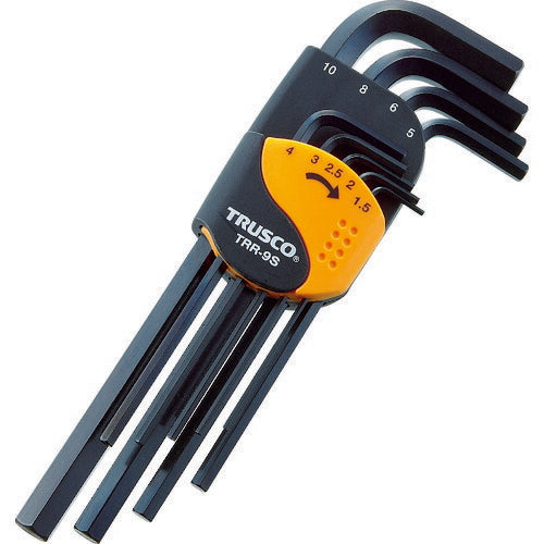 ＴＲＵＳＣＯ　六角棒レンチセット　標準タイプ　９本組 TRR-9S
