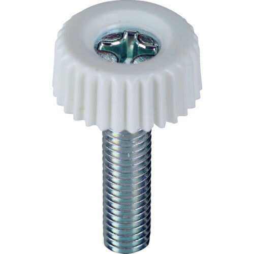 ＴＲＵＳＣＯ　十字穴付化粧ビス　Ｍ６×２５　白（１０個入） TRKSC6-25