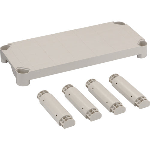 ＴＲＵＳＣＯ　プラ棚用　棚板セット軽量型　脚付　８００Ｘ３５０ TPT-234S
