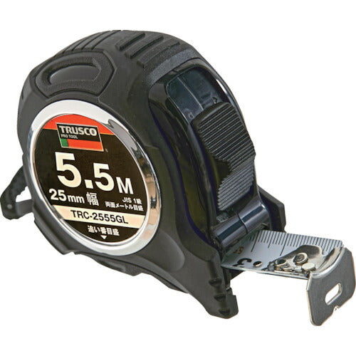 ＴＲＵＳＣＯ 追番目盛りゴムカバー付コンベックス ２５幅５．５ｍ TRC-2555GL