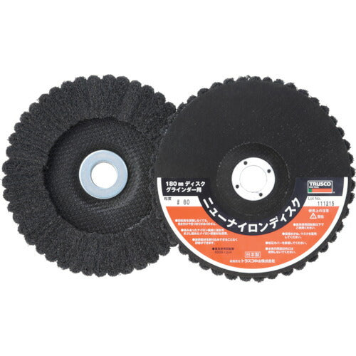 ＴＲＵＳＣＯ　ニューナイロンディスク　Φ１８０穴径２２ｍｍ　６０＃　（５個入） TNND180-60